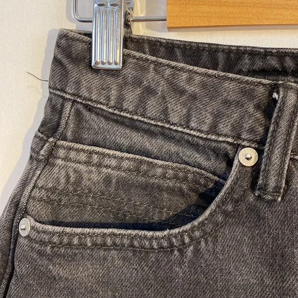 Free People Rugged ALine Denim Skirt in black size 27 OB823235 - Picture 6 of 15